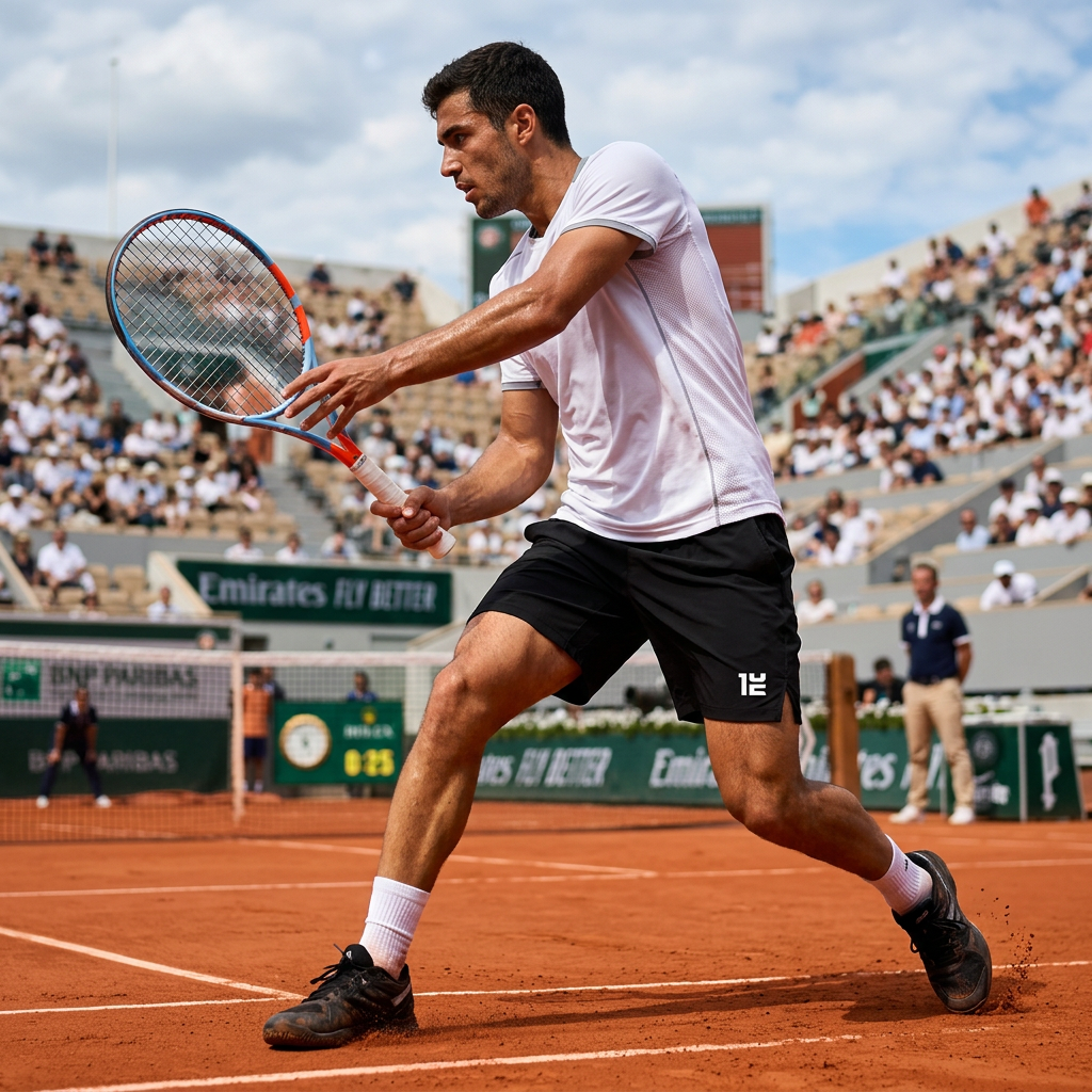 Firefly_Gemini Flash_un giocatore di tennis con questi pantaloncini 955685